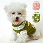 Женская одежда для кошек и собак, свитер для чихуахуа, одежда, пальто, зимние теплые наряды для собак, трикотажная ткань