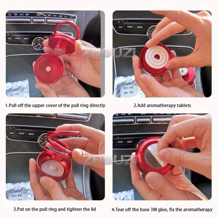 

Car Air Freshener Solar Auto Rotation Ring For KIA Sid Rio Soul Sportage Ceed Sorento Cerato Seltos K2 K3 K4 K5 Scent Decor