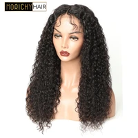 morichy kinky curly human hair wig 4%c3%974 lace closure wig brazilian t part 13x4x1 lace front wigs for black women 150 density wig