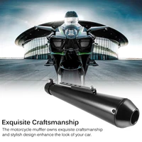 tioodre motorcycle muffler 4 2cm1 7 inch megaphone removable silencer exhaust steel carbon scooter sportproject pipe muffler