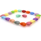 30 шт., силиконовые бусины в форме сердца, для детей