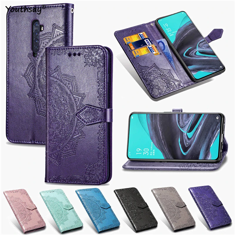 Чехол для Oppo Reno2 силиконовый 3D роскошный тканевый модный кожаный чехол телефона