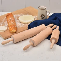 wooden rolling pin unpainted wax free beech wood roller rolling pin dumpling skin noodle stick chinese traditional baking tool