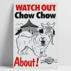 Постер Chow в стиле ретро с изображением собаки, 20 х30 см