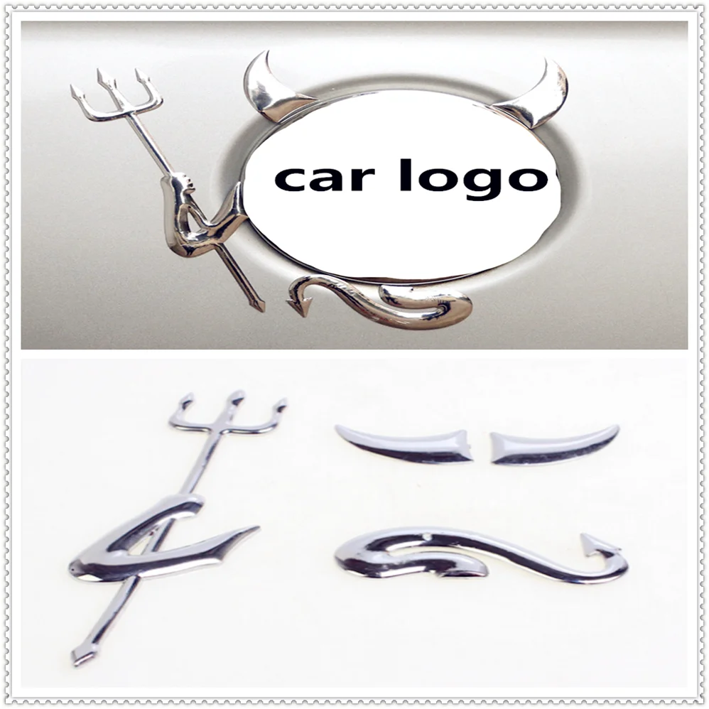 3D в виде маленького дьявола автомобильный Стикеры демон автоэмблема наклейка