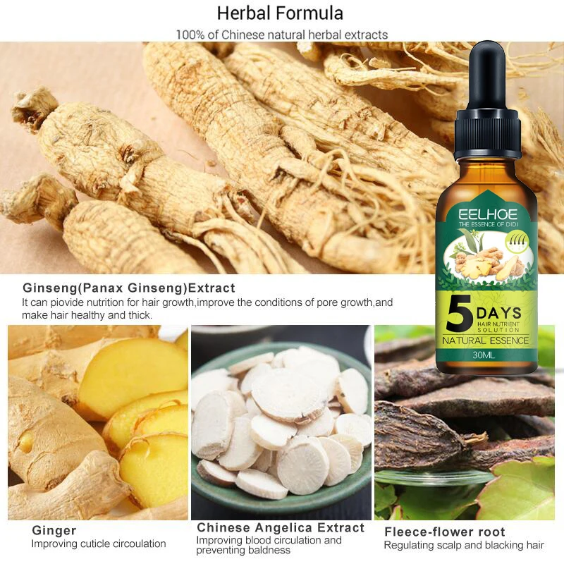 Имбирные эфирные масла для роста волос за 5 дней масло Восстанавливающее