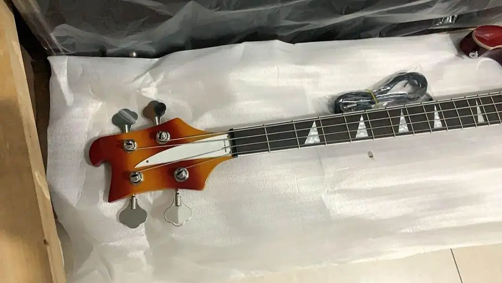 New Arrival Left Handed 4003 Rick Model 4 String Electric Guitar In Cherry Sunburst 1911065 | Спорт и развлечения