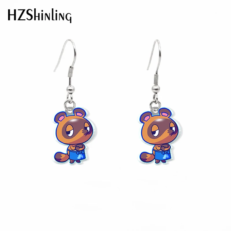 

Новинка 2020, висячие серьги в виде животных, милая собака, тигр, ручная работа, акриловые серьги-крючки, серьги, подарки для девочек
