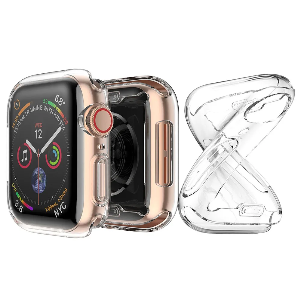 

Ремешок для Apple Watch 4-й ремешок для Apple Watch 4-й 2021 ремешок с мягким защитным покрытием из ТПУ очаровательный полный экран