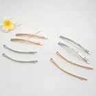 1 шт. металлический DIY оснастки Заколки для волос для девочек, заколка для волос коготь заколка для волос булавки цвета: золотистый, серебристый девочек Для женщин заколки для волос BB зажимы инструмент аксессуар для волос