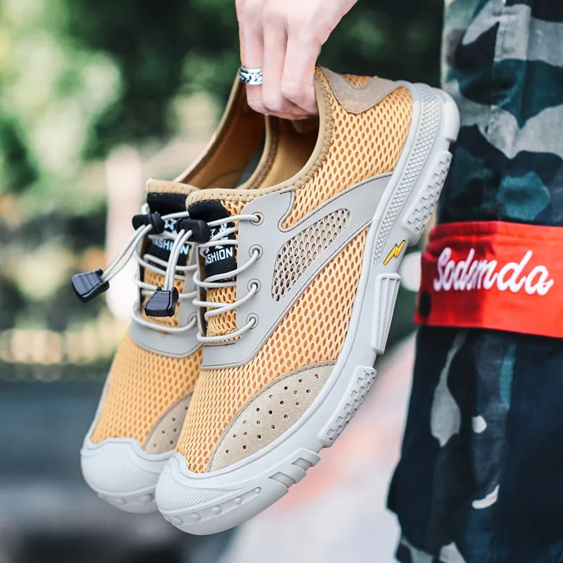 

Низкие деловые износостойкие модные легкие мужские сандалии с низким вырезом мужская повседневная обувь для вождения Нескользящие брендо...