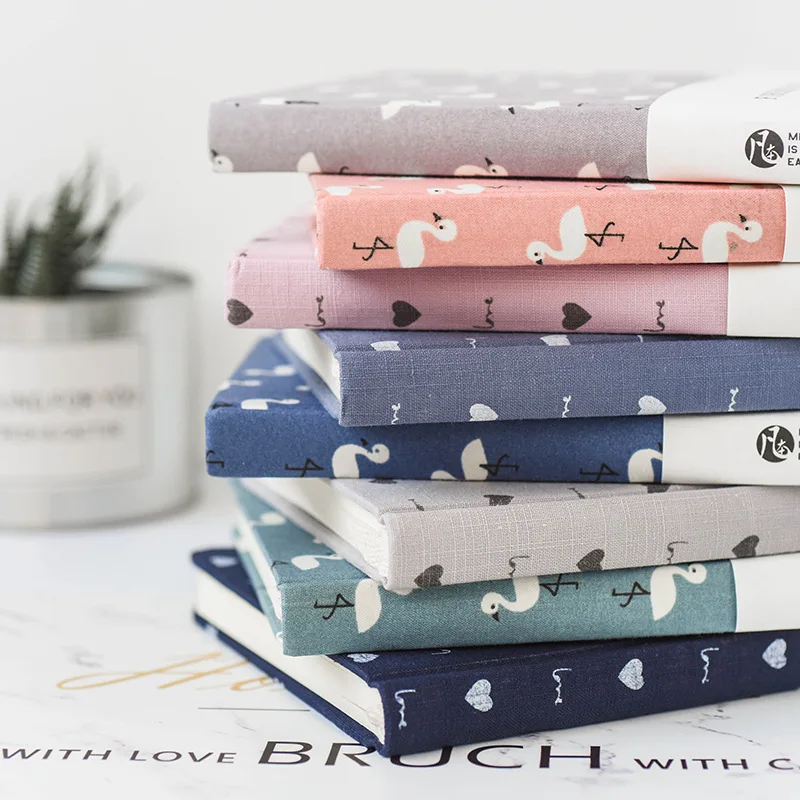 New Listing Floral Cloth Hard Cover Notebook Creative Fashion Diary Student Stationery | Канцтовары для офиса и дома