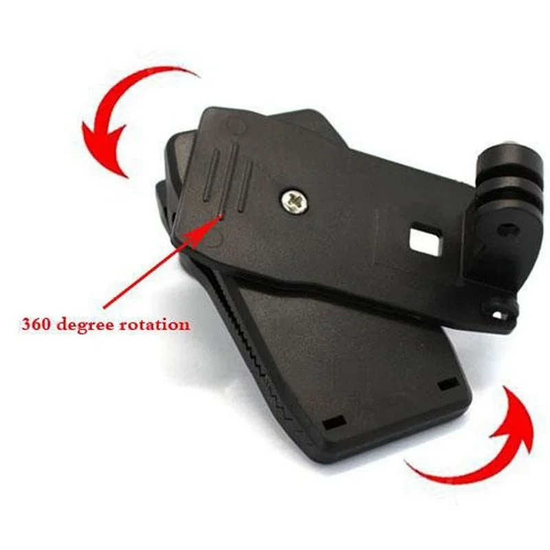 Быстросъемный вращающийся рюкзак на 360 градусов с зажимом для крепления шляпу GoPro