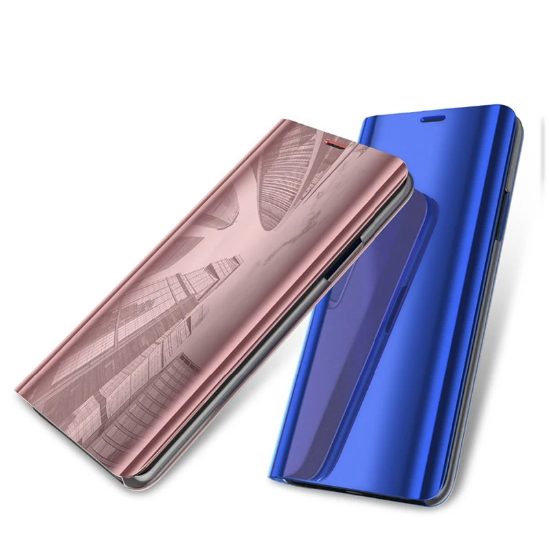 Luxury Smart Mirror Flip Case For Huawei Mate 9 Magnetic Clear View Mate9 Pro Mate9pro Protection Phone Cover | Мобильные телефоны