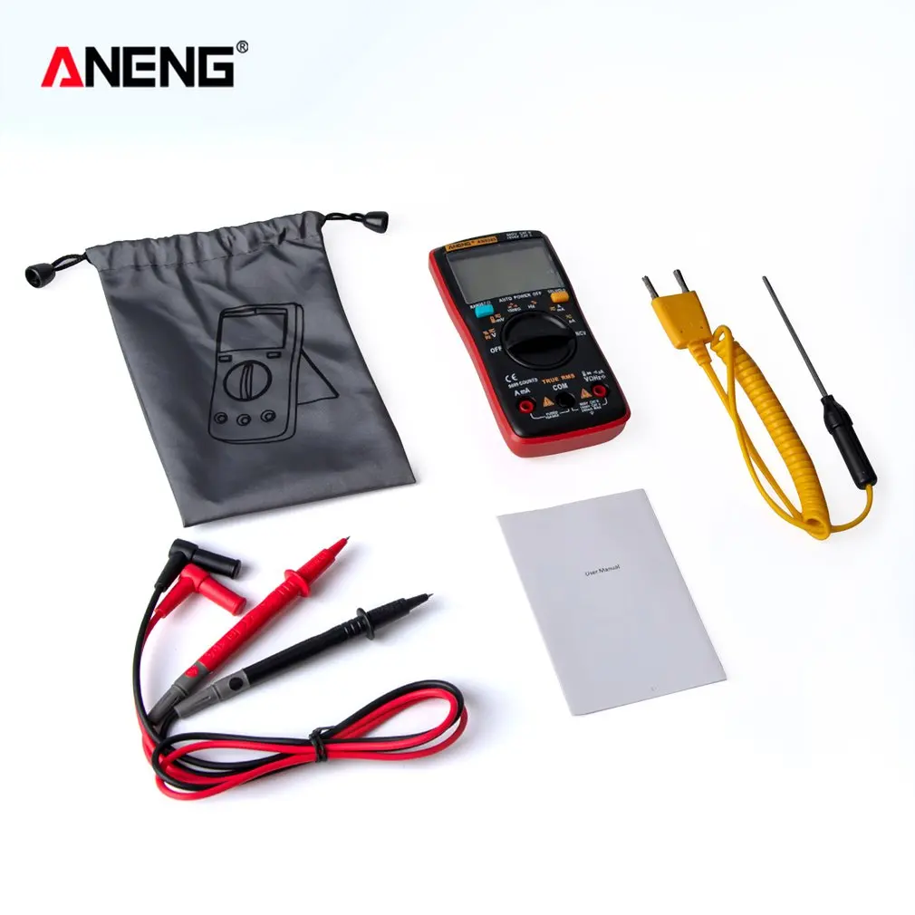 Aneng High-precision Digital Multimeter Display With NVC Intelligent Anti-burning Test Meter | Инструменты