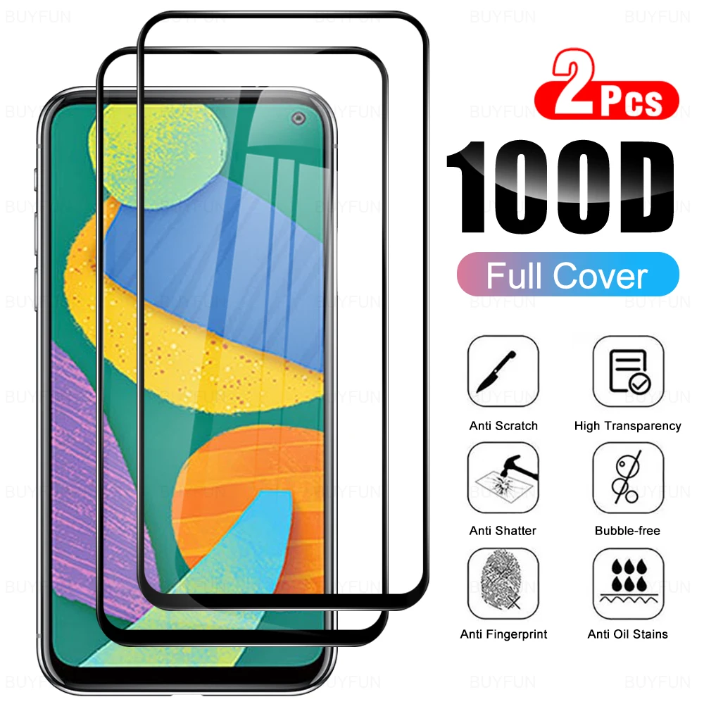 

2 шт Защитная пленка для экрана из закаленного стекла для Samsung Galaxy F52 5G очки Защитное стекло для Samsung F 52 6,6 "защитная пленка