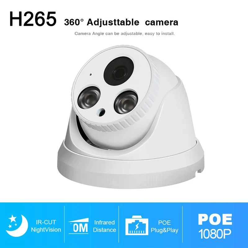 

Купольная IP-камера видеонаблюдения KORANG, 5 Мп, с поддержкой POE, NVR
