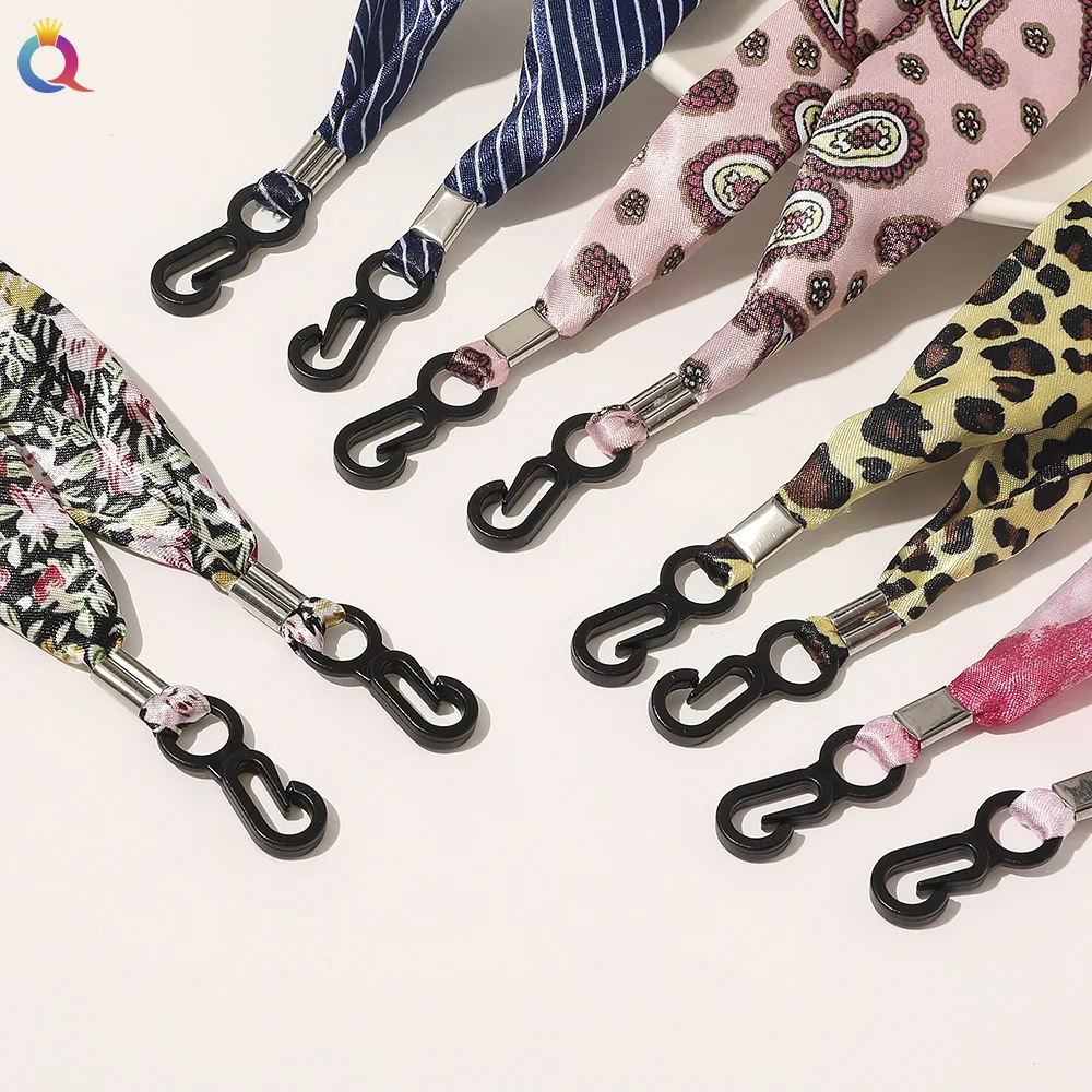 

Donarsei 2020 New Fashion Leopard Print Mask Chains Holder For Women Anti-lost Face Mask Lanyard Flower Straps For Sunglasses