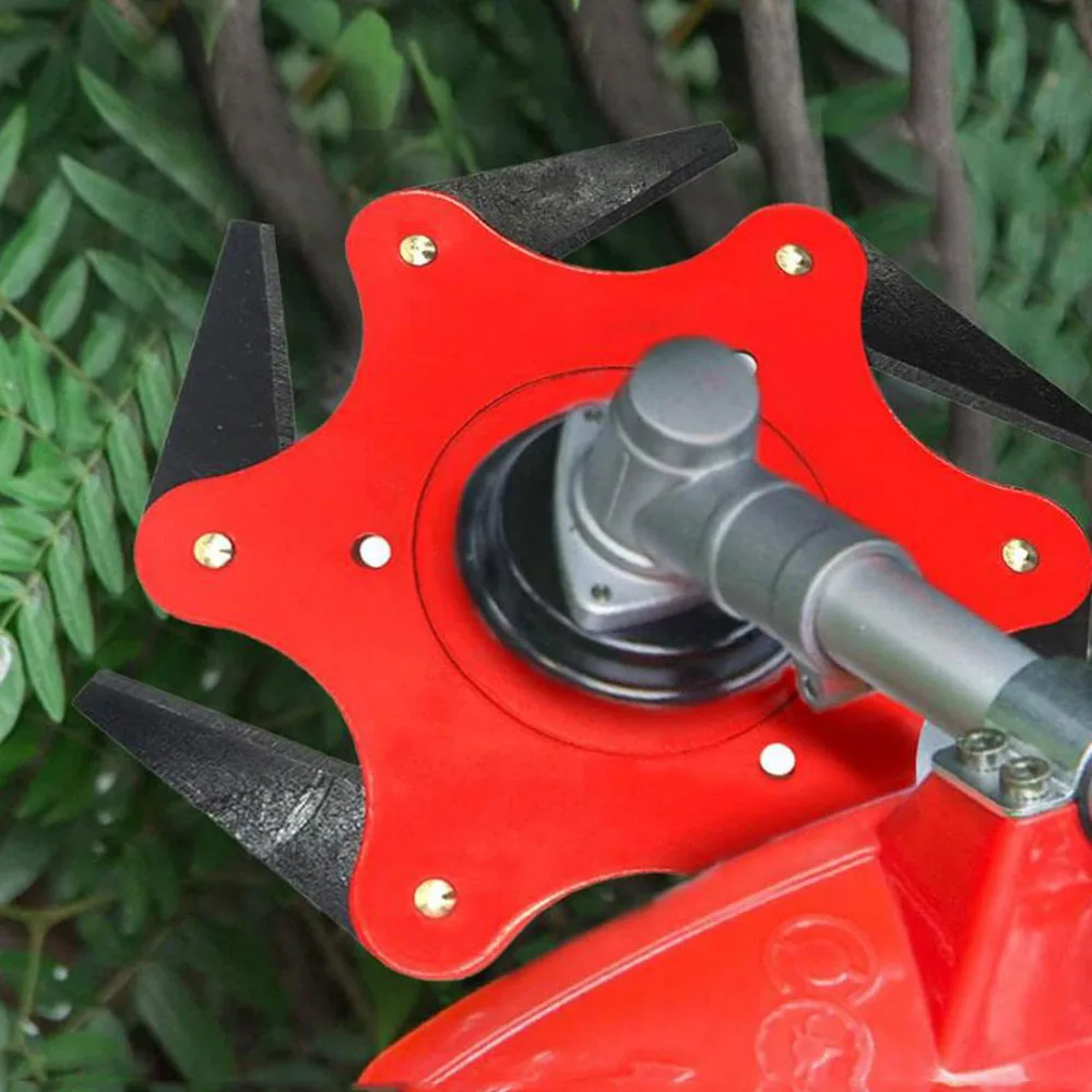 

6 Blades Lawn Mower Blade Cutter Accessories Grass Turf Head Trimmer Head 6 Weed Brush Cutting Head Garden Power Tool