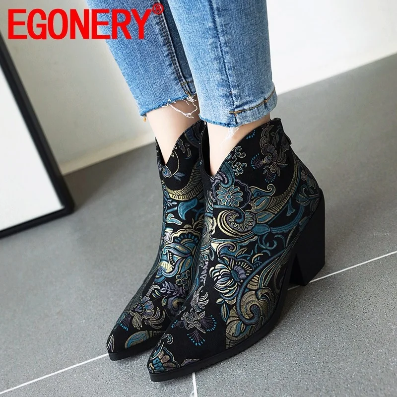 EGONERY 2019 от двух до восьми лет зимние теплые модные пикантные ботильоны снаружи