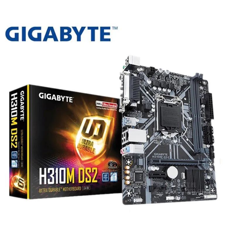 Для Gigabyte GA-H310M-DS2 Материнская плата H310M-DS2 H310M разъем LGA 1151 DDR4 USB3.0 SATA3.0