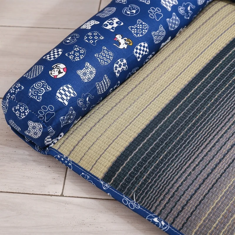 

Cat Mat Pet Weave Nest Summer Cooling Pad Teddy Bichon Puppy Cat Cool Pad High Quality Cool Cold Silk Bed Breathable Pet Kennel