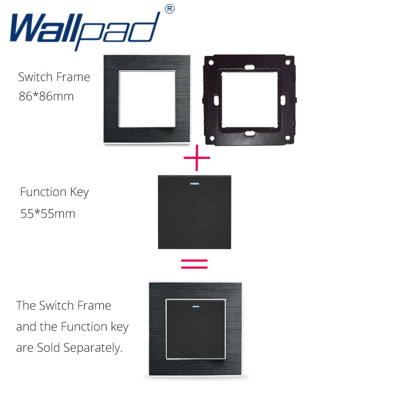 Wallpad 1 клавиша способ переключения функциональная для настенного кнопочного