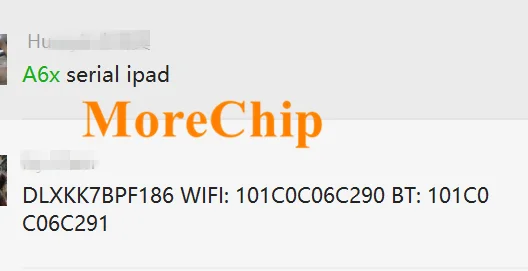 Серийный номер A5/A5X/A6X SN Разблокированный iCloud для iPad 2/3/4/Mini/Mini1 Mac- WiFi BT адрес A1395 A1403