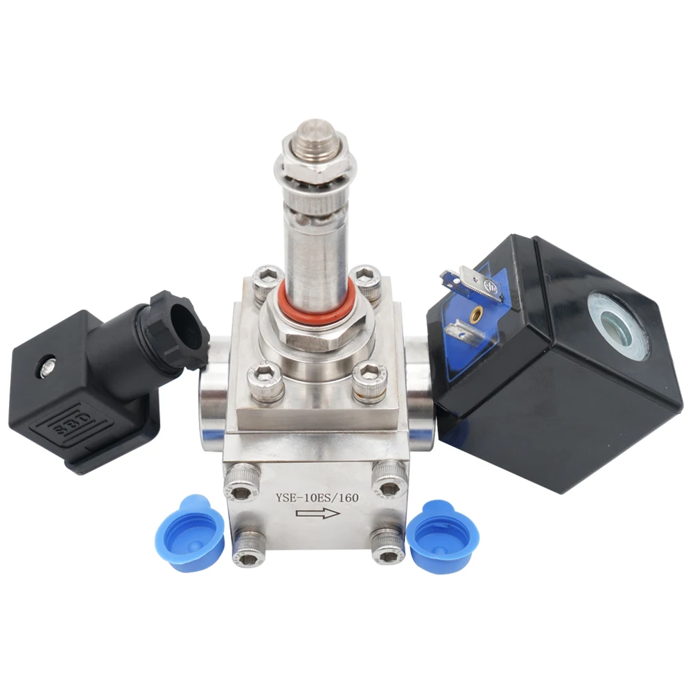 

304 Stainless Steel High Pressure Car Wash Solenoid Valve,0~300 Bar Normally closed or Normally open 1/4"-1" AC DC 12V 24V 220V