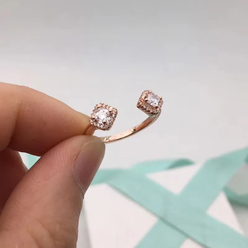 Женское Открытое кольцо из серебра 2019 пробы с розой | Украшения и аксессуары