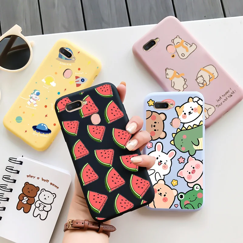 

TPU Shell Soft Black For OPPO A7 A5S A7X F9 Case Personality Tide Shell For OPPO A7 A5S A7X F9 Case Silicone Edging Cute Shell