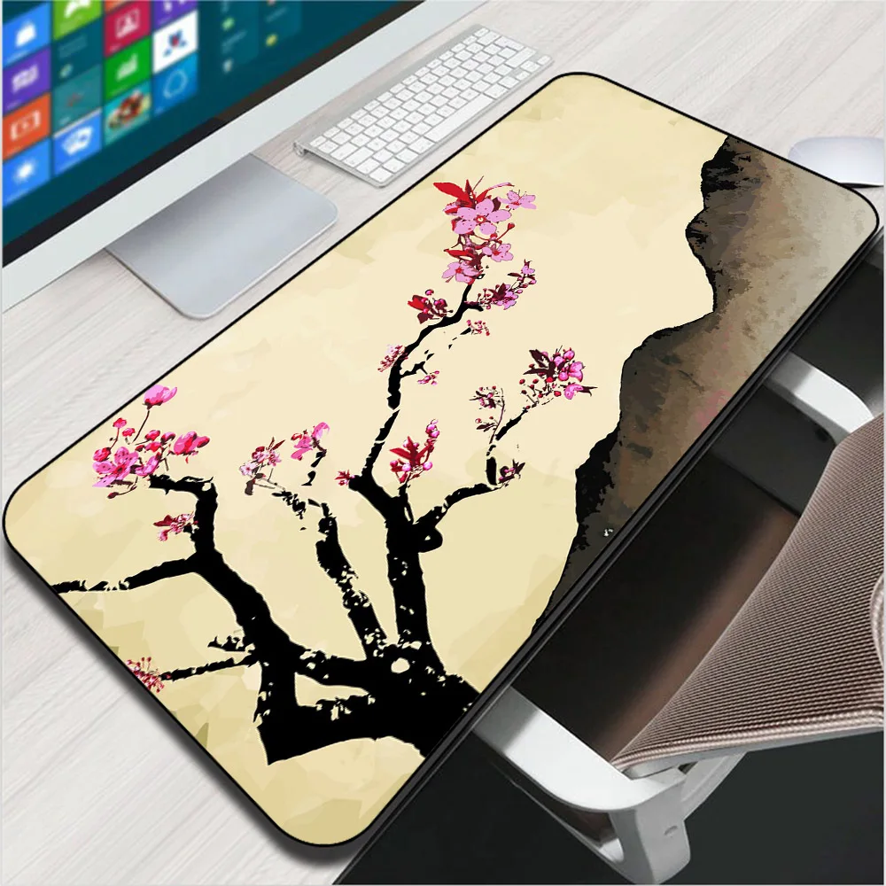 

XGZ Large Mouse Pad XXL Ink Painting Gamer Notebook Gaming Accessories Rubber Non-slip Computer Keyboard Carpet Pad Gaming Desk