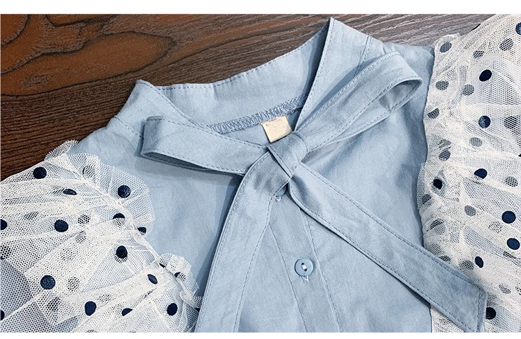 Блузка для девочек на весну и осень Детская рубашка детские топы уличная одежда