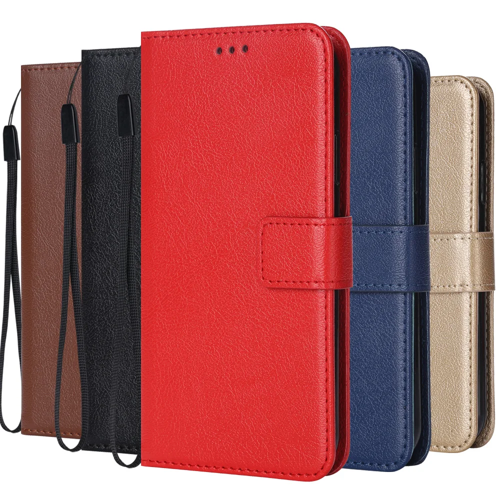 Кожаный чехол-книжка для Realme X7 (Китай) чехол классический кошелек задняя крышка