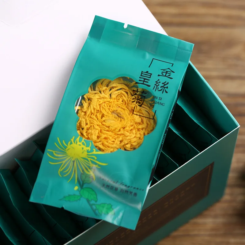 Новые цветы хризантемы поставка товаров большие желтые чай Очищающий жар листья