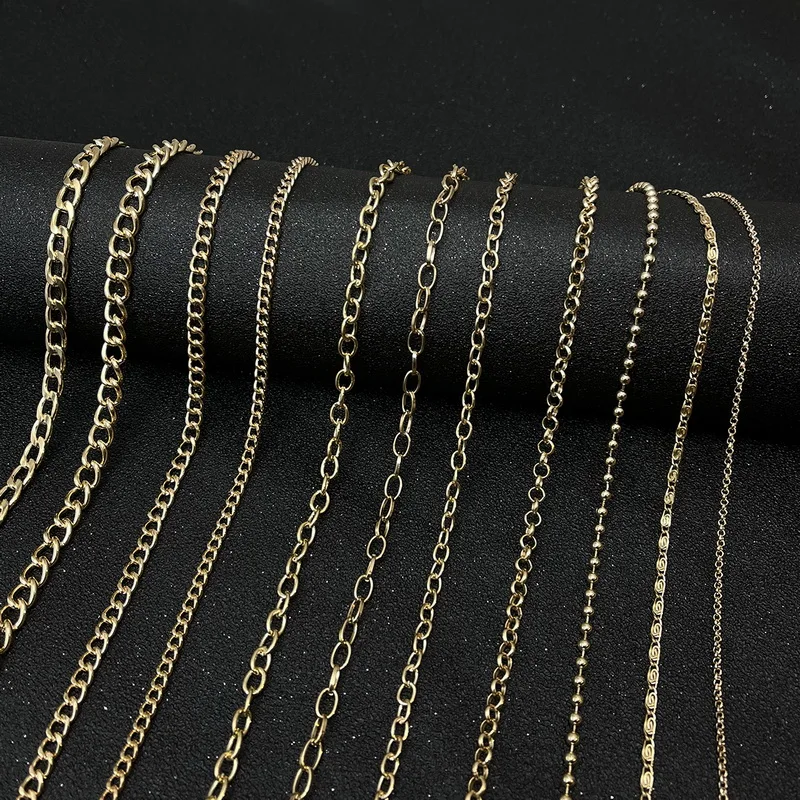 

Fashion Top Quality Gold Chain Mens For DIY Jewelry Making Supplies chains Findings Accessories