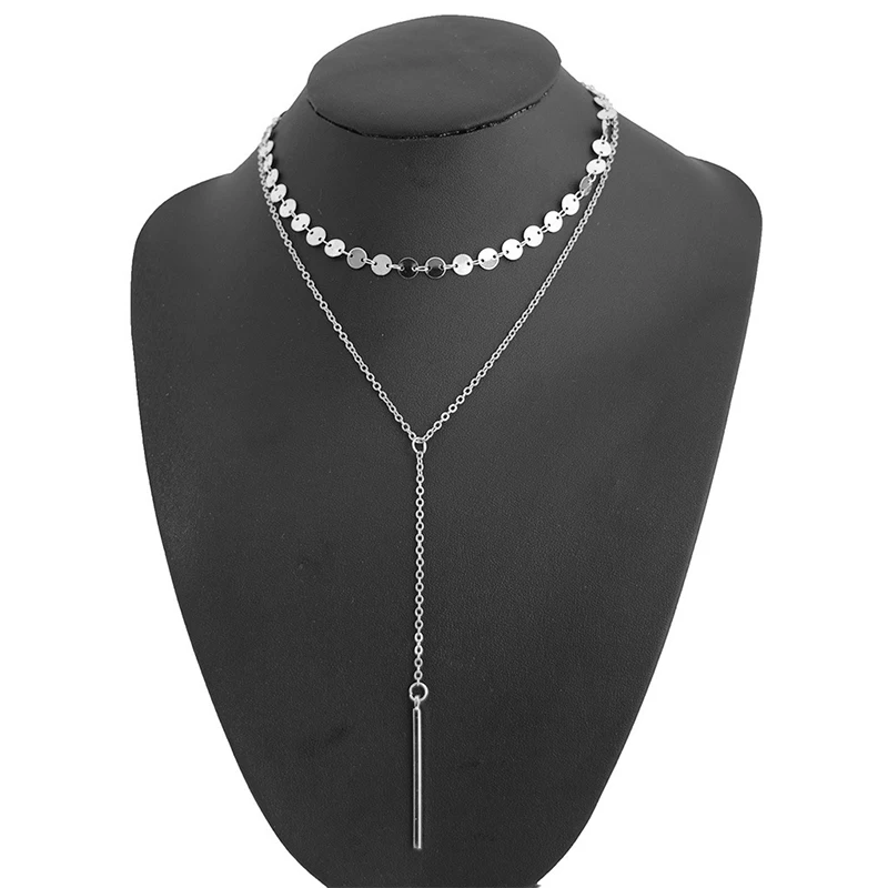 Женское Ожерелье-чокер с классической золотой цепочкой