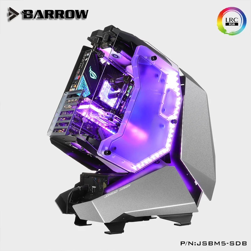 Billig Barrow Distro Platte Für JONSBO MOD 5 Computer Fall RGB Acryl Reservoir, Unterstützung AURA Motherboard 5V 3PIN Interface ,JSBM5-SDB