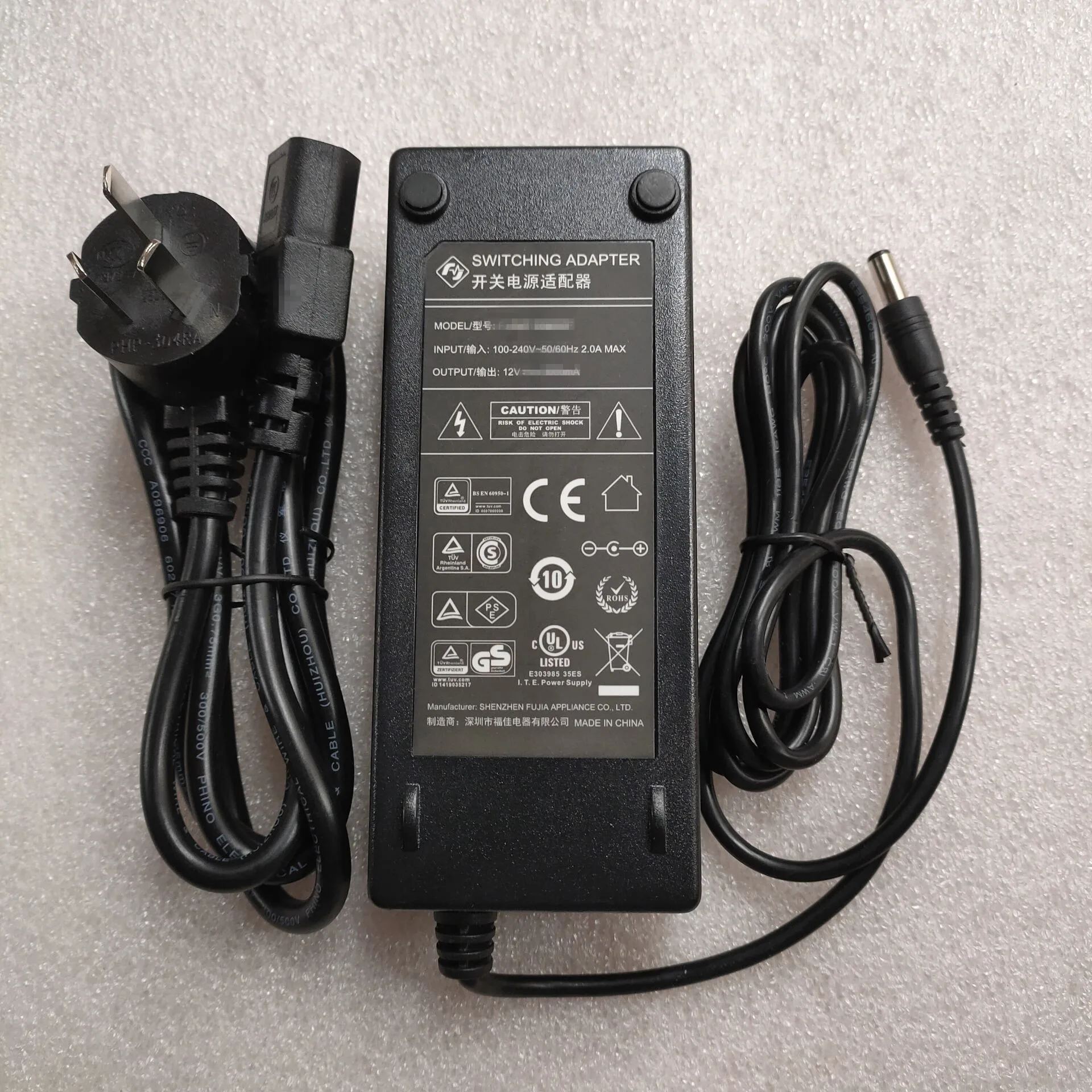 12V адаптер переменного тока для Fujia ZF120A 1208000 FJ SW1208000F ZB A120080 YHY 12007500 12008000 ZW ZW12V8A25RD