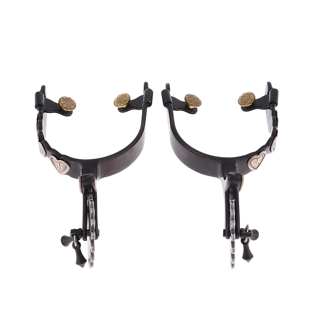 2 шт. ковбойские конские сапоги шпоры для верховой езды ручная гравировка отделка