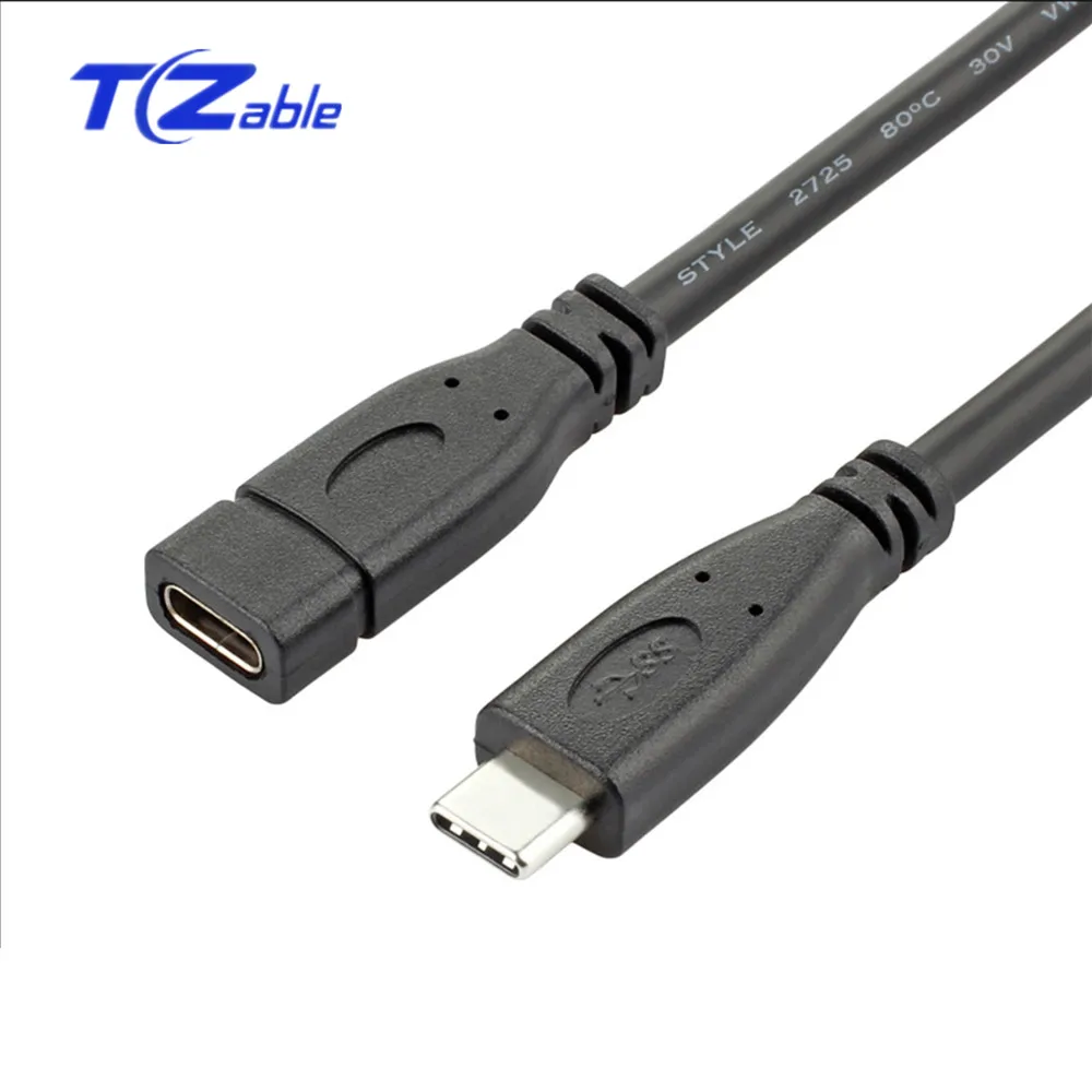 USB C 3 1 Удлинительный кабель для передачи данных типа удлинительные кабели