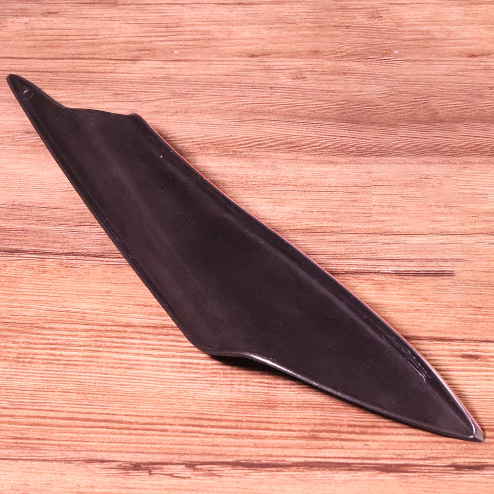 

4x Universal Black Car Front Bumper Canard Lip Splitter Fins Body Spoiler Decoration Stickers Auto Accessories Fin Air Knife