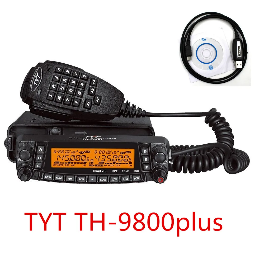 Автомобильный трансивер TH9800 1806A TYT TH 9800 Plus (обновленный) четырехдиапазонный