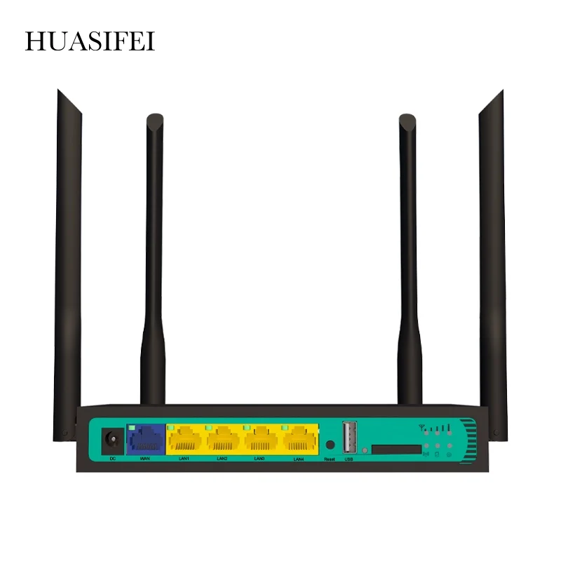 High Speed Industry CPE with SIM Card Slot and 4pcs External Antennas 4G LTE WiFi Wireless Router 300Mbps