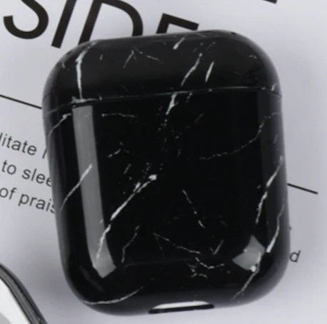 Роскошный Мраморный чехол для Airpods, жесткий чехол из поликарбоната для Airpods 2, защитный чехол для зарядки, чехол для Air pods 1, 2, Coque Funda