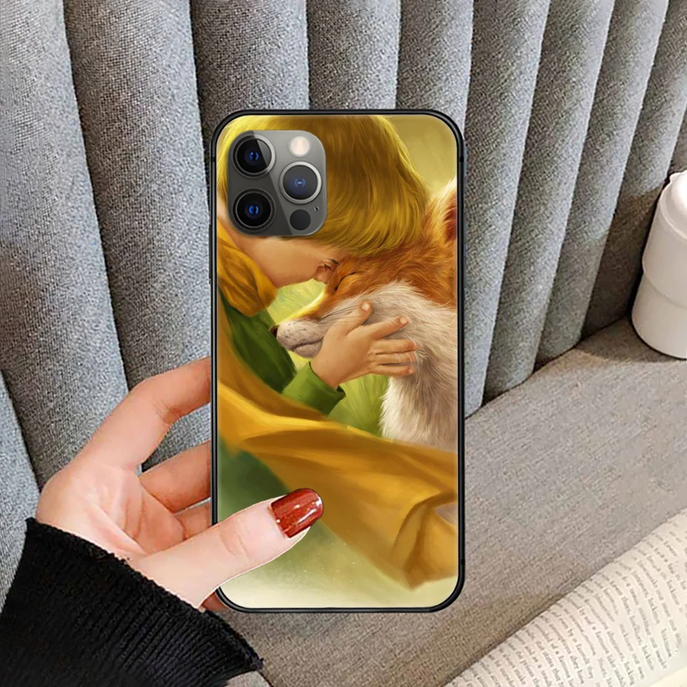 

little Prince Phone Case cover For iphone 5 5S 6 6S PLUS 7 8 11 12 mini X XR XS PRO SE 2020 MAX black cell cover tpu Etui