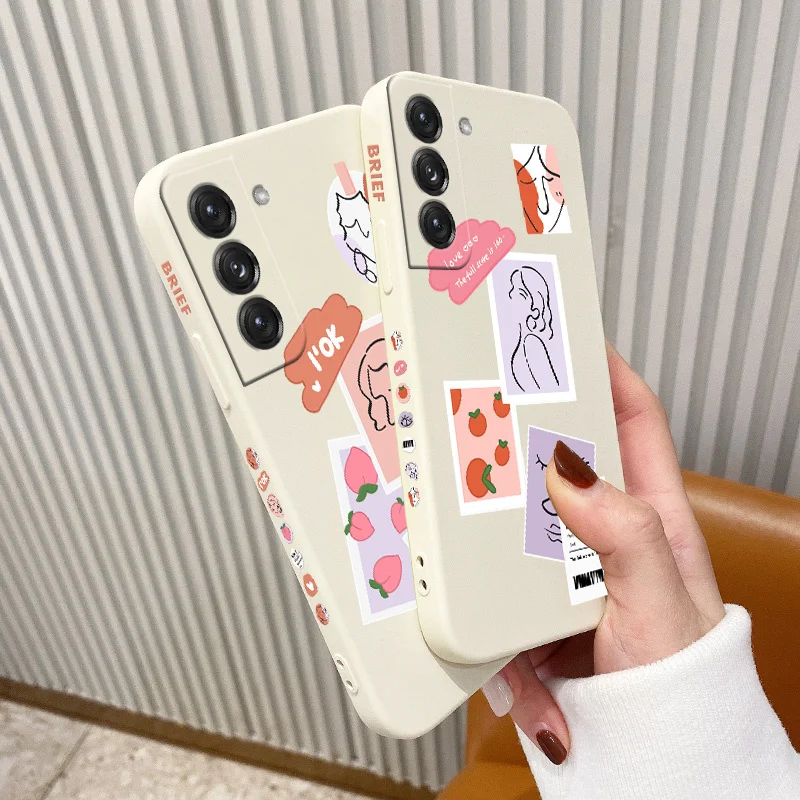 

Orange Girl Phone Case For Samsung Galaxy S21 S20 FE S10 Note 20 10 Ultra Plus A72 A52 A42 A32 A71 A51 A41 A31 A21S Cover