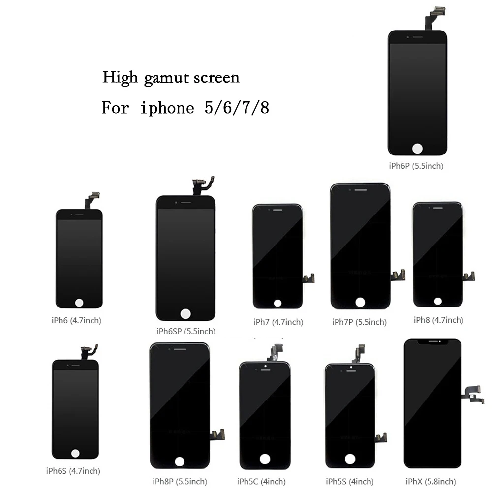 Ommur A + качественный ЖК дисплей для iPhone сенсорный экран замена iPhone5 5S 6 6S 6P 6SP 7 8 8P без