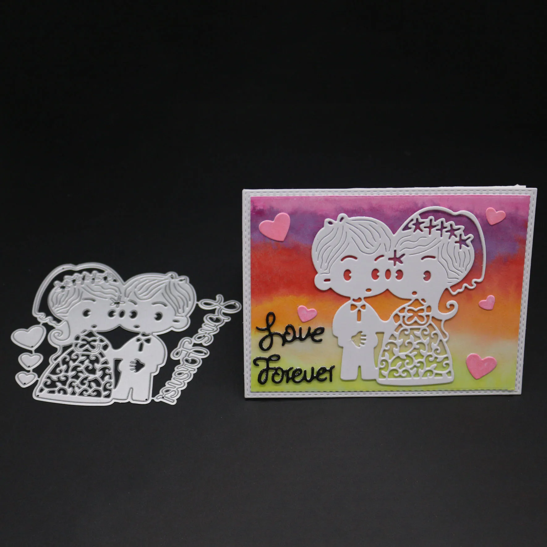 

AZSG wedding love Cutting Dies For DIY Scrapbooking Die Decoretive Embossing Stencial DIY Decoative Cards Die Cutter