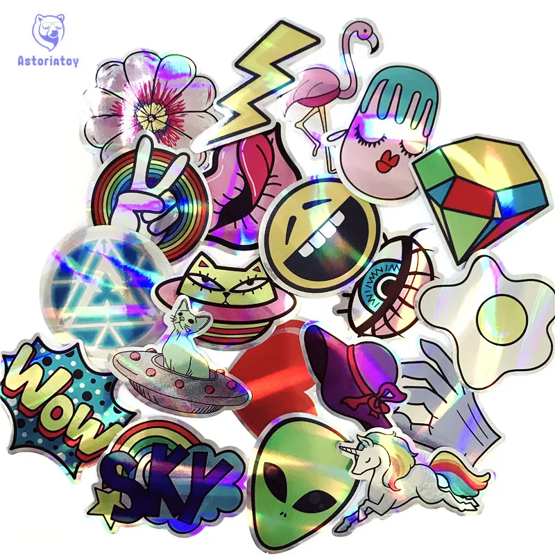 

Наклейки для ноутбука, чехла на колесиках, рюкзака, ПВХ, 20 шт.